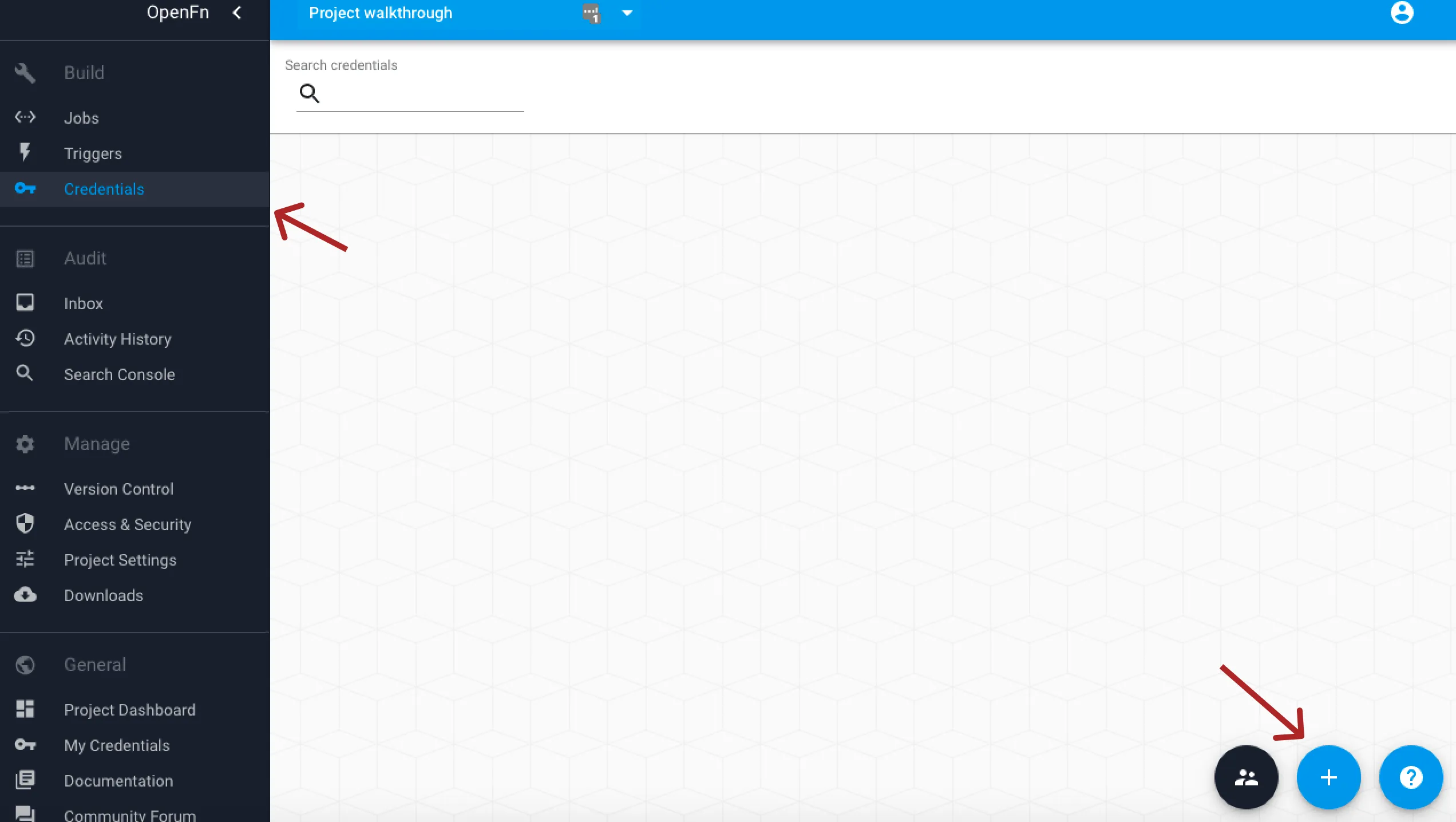 create credentials