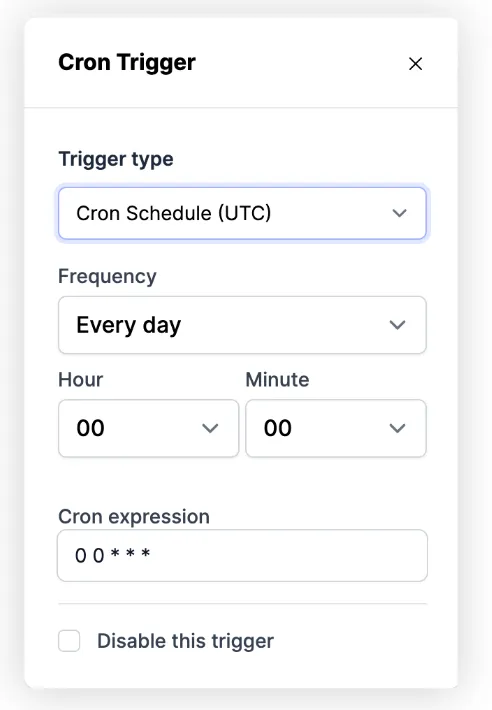 Cron Trigger