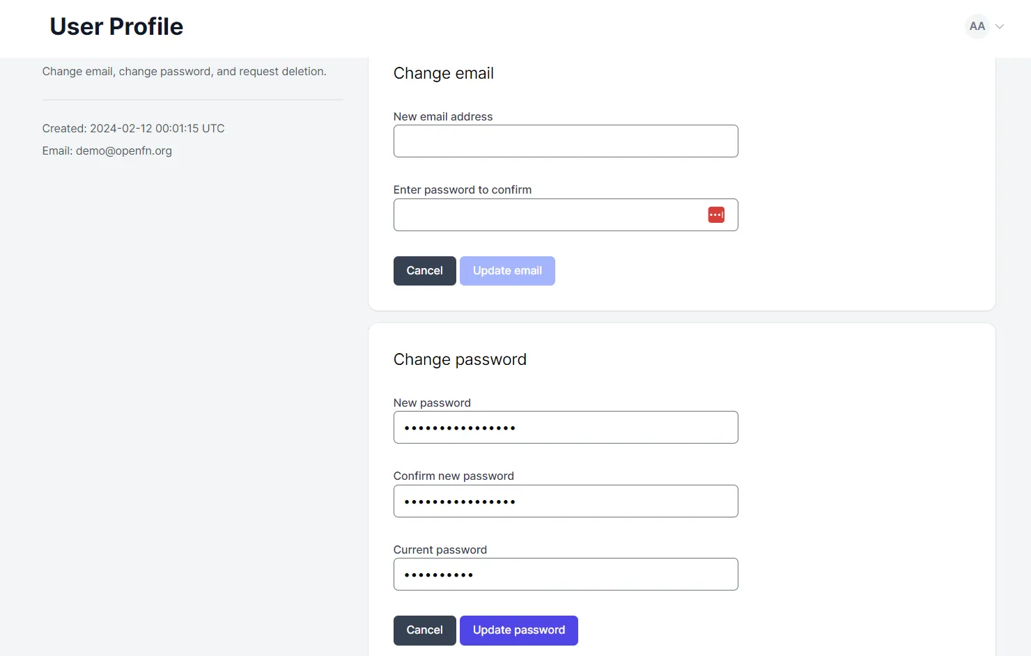 Change Email Password
