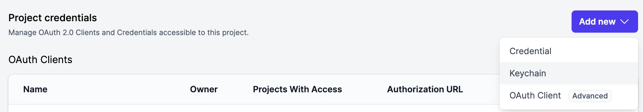 Credentials Overview