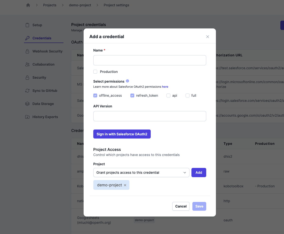 Salesforce Oauth2