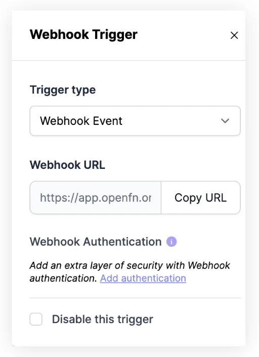 Webhook Trigger