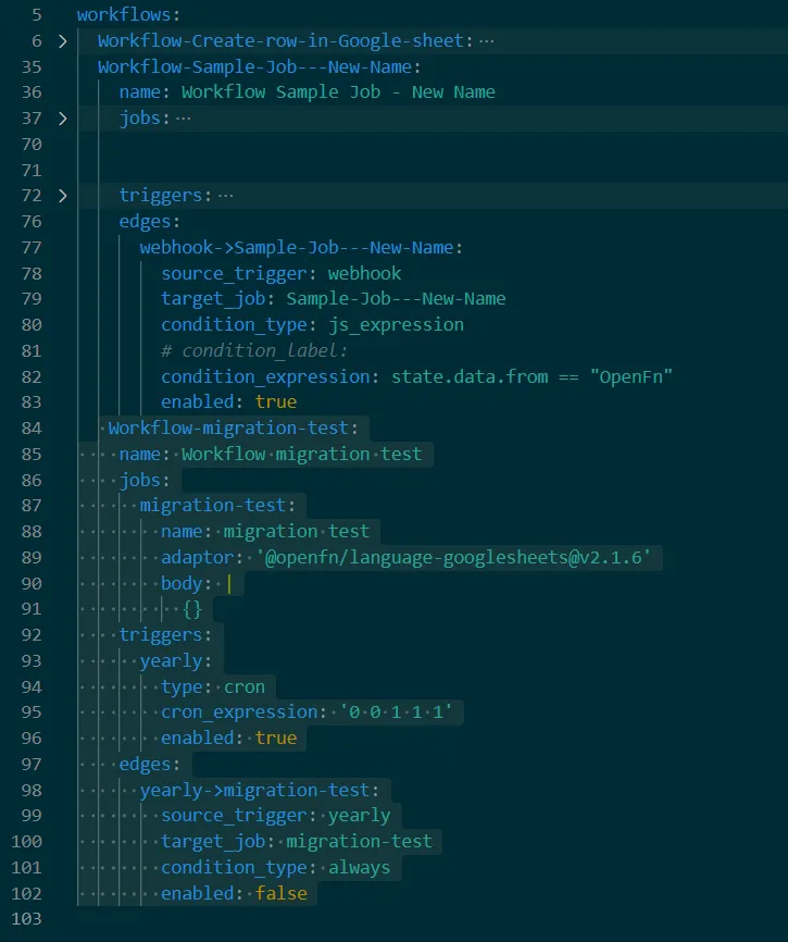 Workflows Added