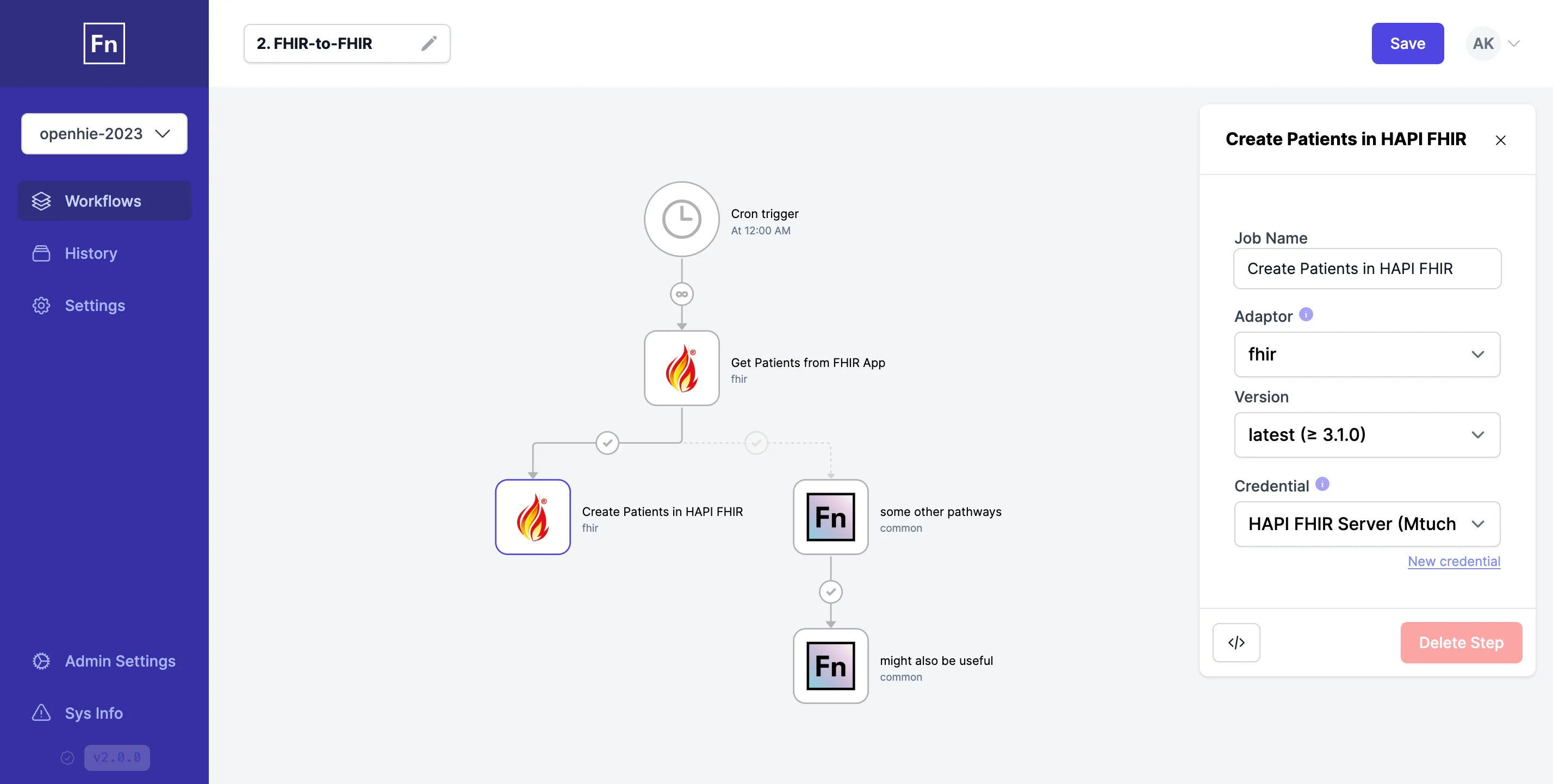 Workflow de FHIR a FHIR